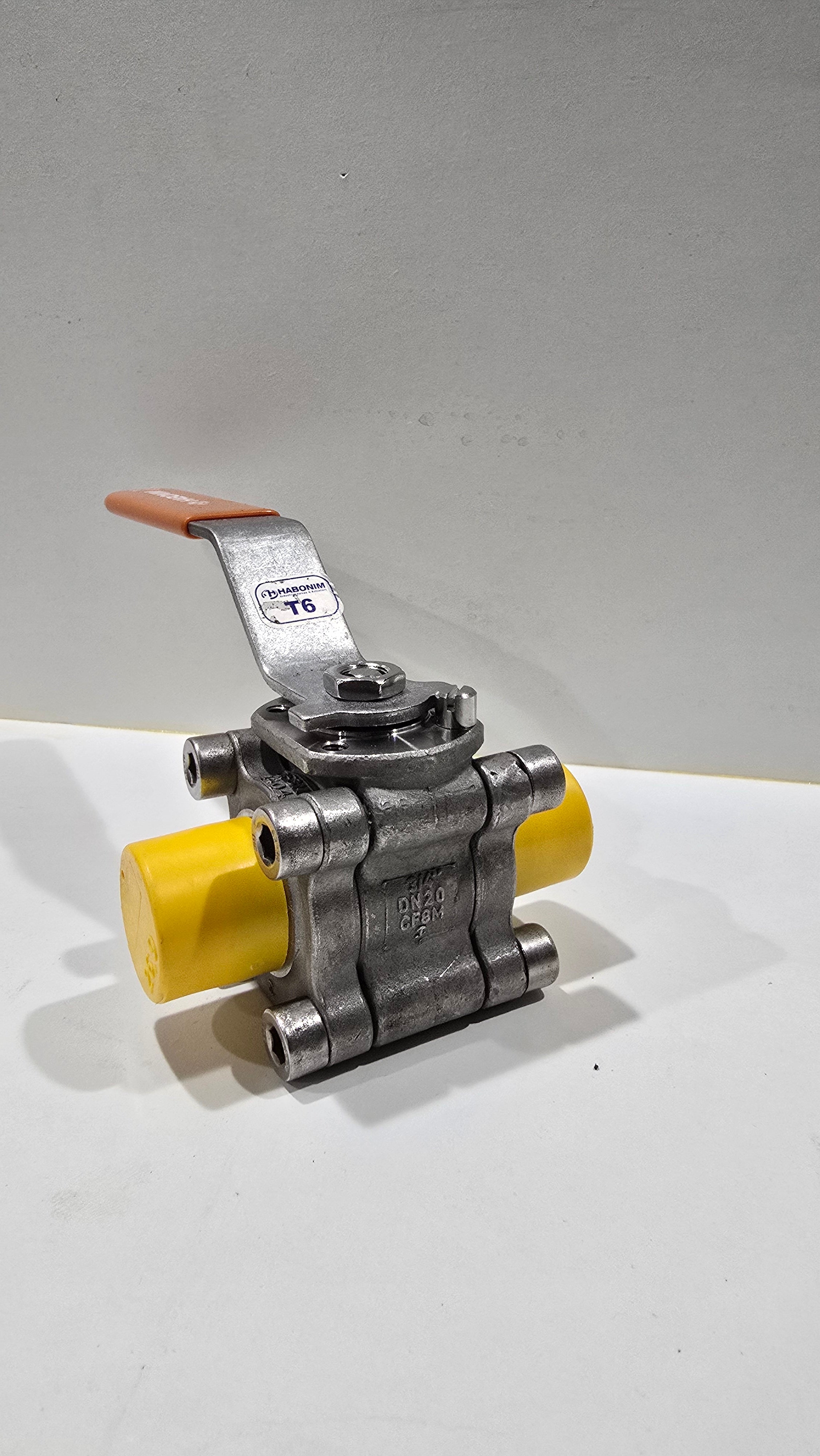 3/4" Habonim 3-Piece Stainless Steel Ball Valve