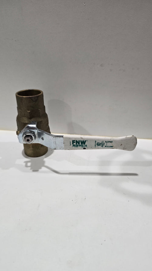 1" FNW Bronze Ball Valve — 400 WOG Solder End