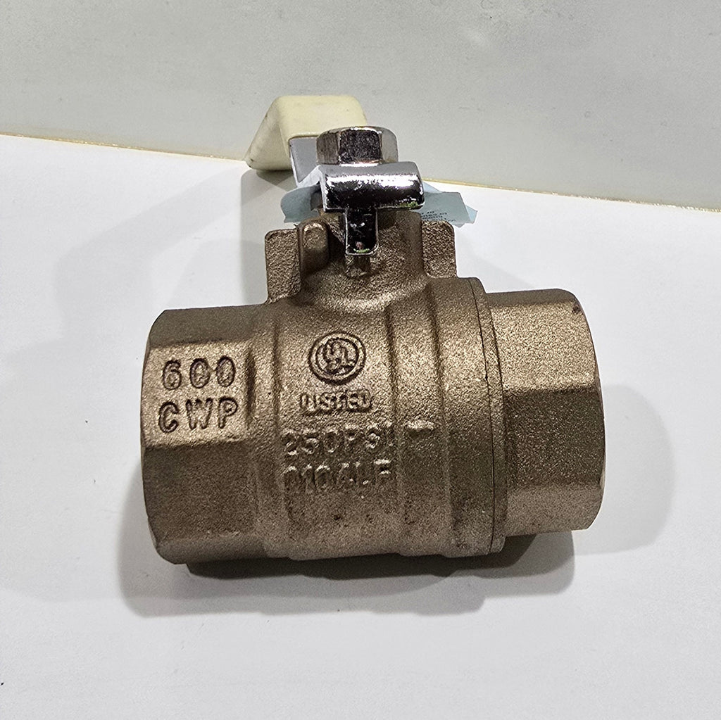 Apollo 94ALF-105-01A 1" Lead-Free Brass Ball Valve — 600 CWP Threaded
