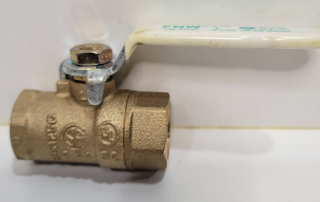 FNW Fig. X410C 1/2" Brass Ball Valve — 600 WOG NSF/ANSI 61 & 372 Low Lead Threaded