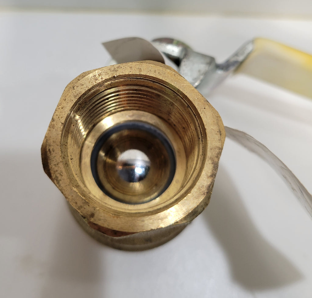 FNW FNWX410CF 3/4" Brass Ball Valve — 600 WOG 2-Piece Threaded Full Port NSF/ANSI 61 & 372