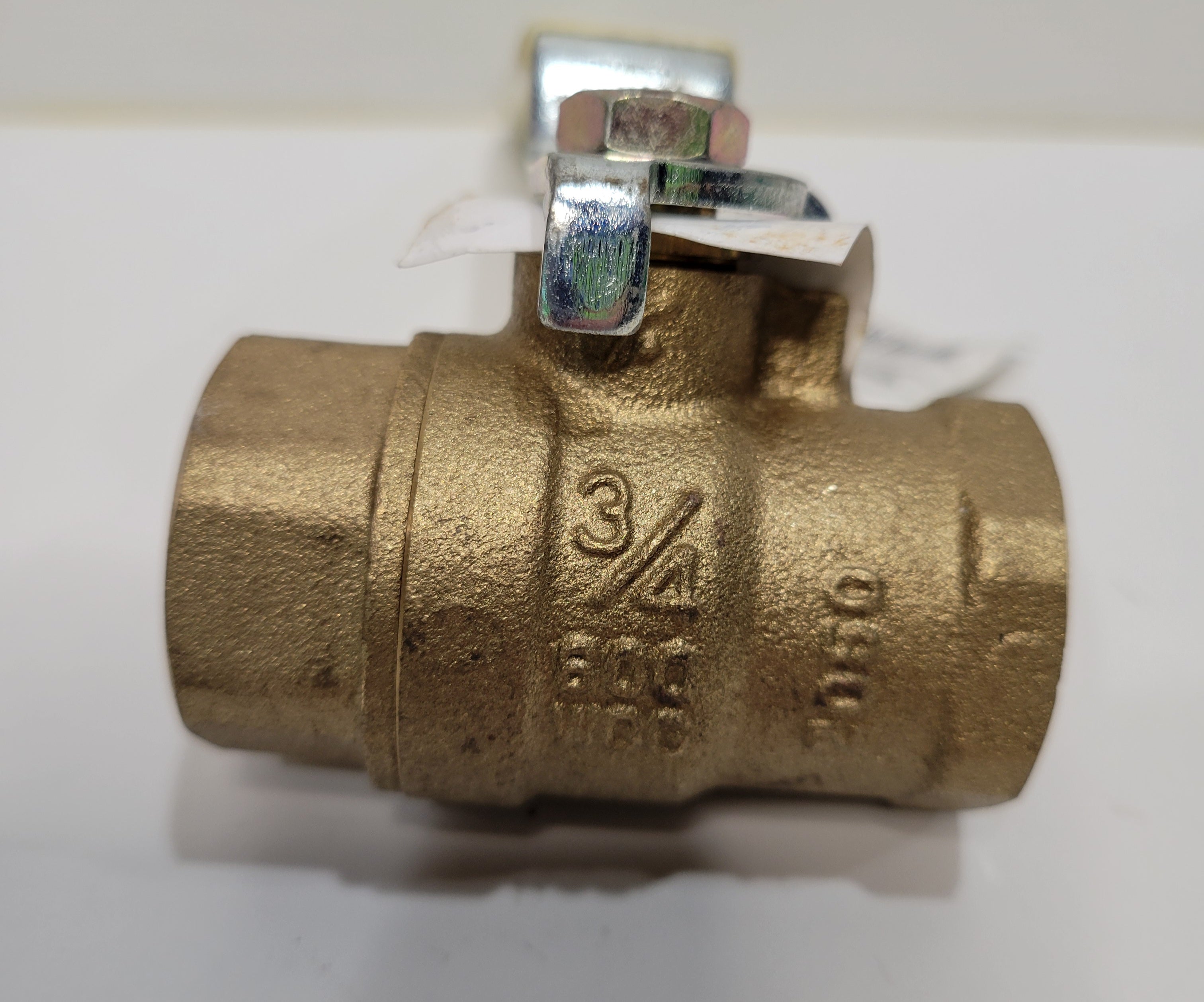FNW FNWX410CF 3/4" Brass Ball Valve — 600 WOG 2-Piece Threaded Full Port NSF/ANSI 61 & 372