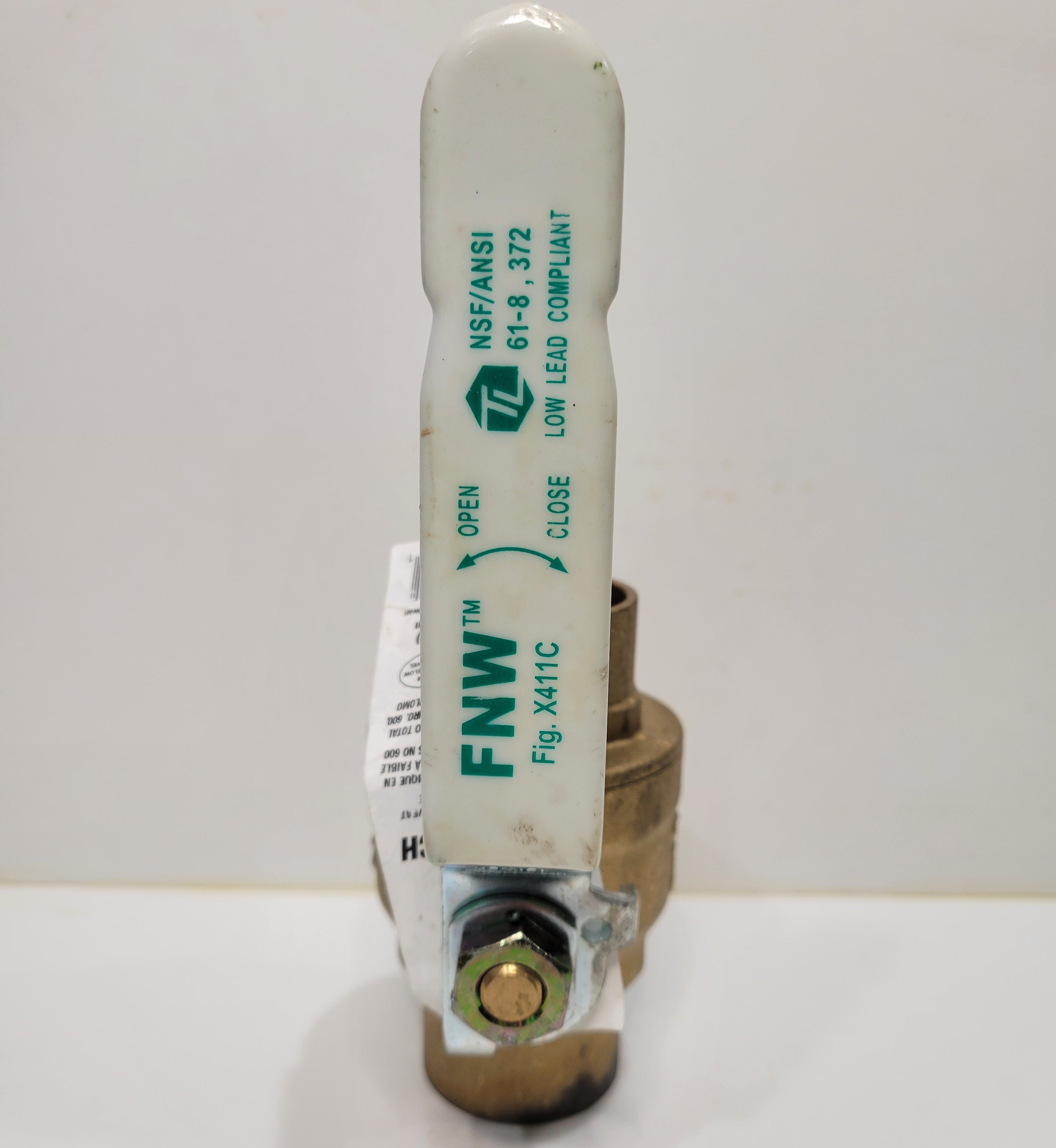 FNW FNWX411CH 1-1/4" Brass Ball Valve — 600 WOG 2-Piece Sweat Full Port NSF/ANSI 61 & 372 Low Lead