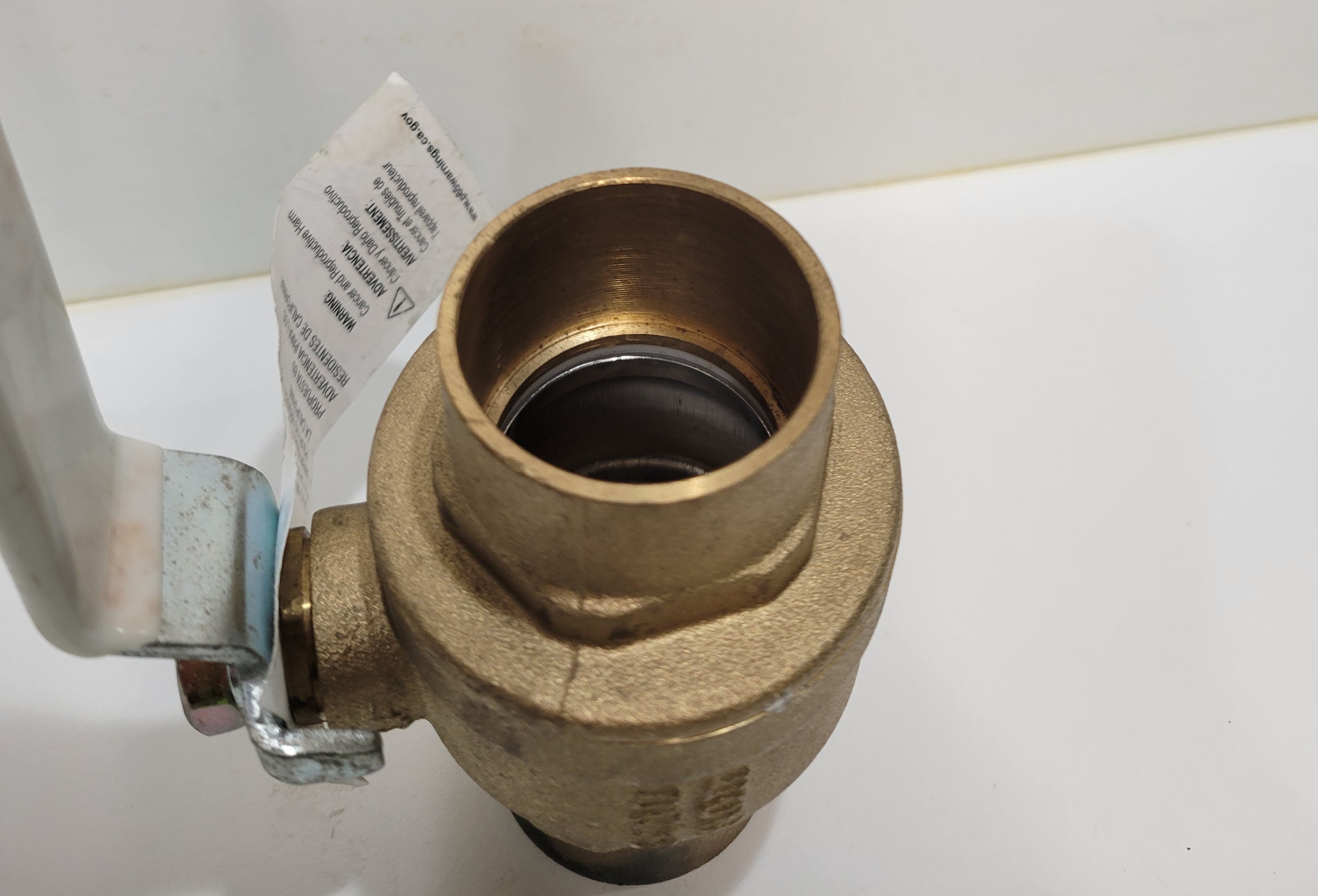 FNW FNWX411CH 1-1/4" Brass Ball Valve — 600 WOG 2-Piece Sweat Full Port NSF/ANSI 61 & 372 Low Lead