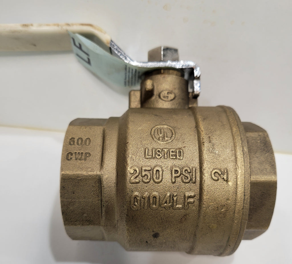Apollo C110WLIF 2" Lead Free Brass Ball Valve — 600 CWP / 250 PSI Threaded NSF/ANSI 61 & 372
