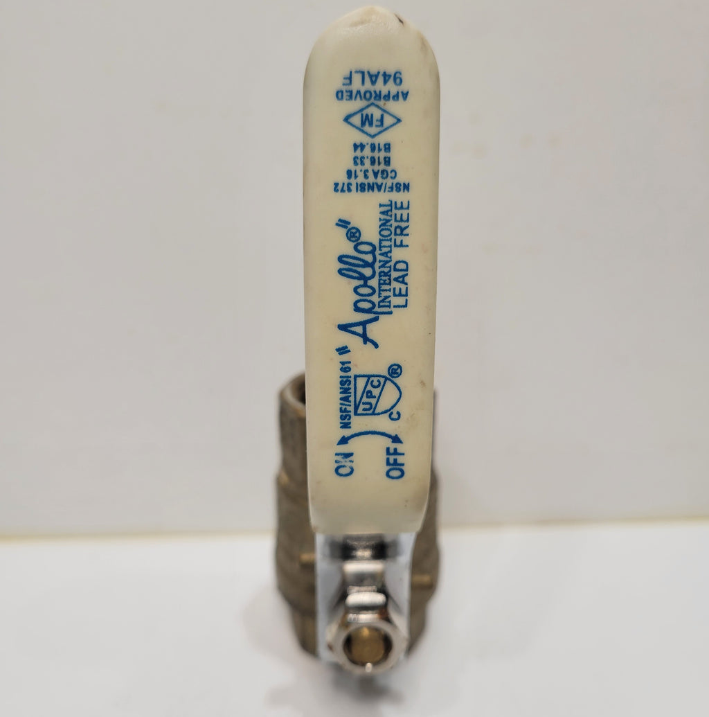 Apollo 94ALF 3/4" Lead Free Brass Ball Valve — 600 CWP Threaded NPT FM Approved NSF/ANSI 61 & 372