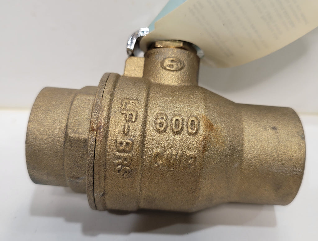 Apollo 94ALF-205-01A 1" Lead Free Brass Ball Valve — 600 CWP Sweat (Solder) FM Approved NSF/ANSI 61 & 372