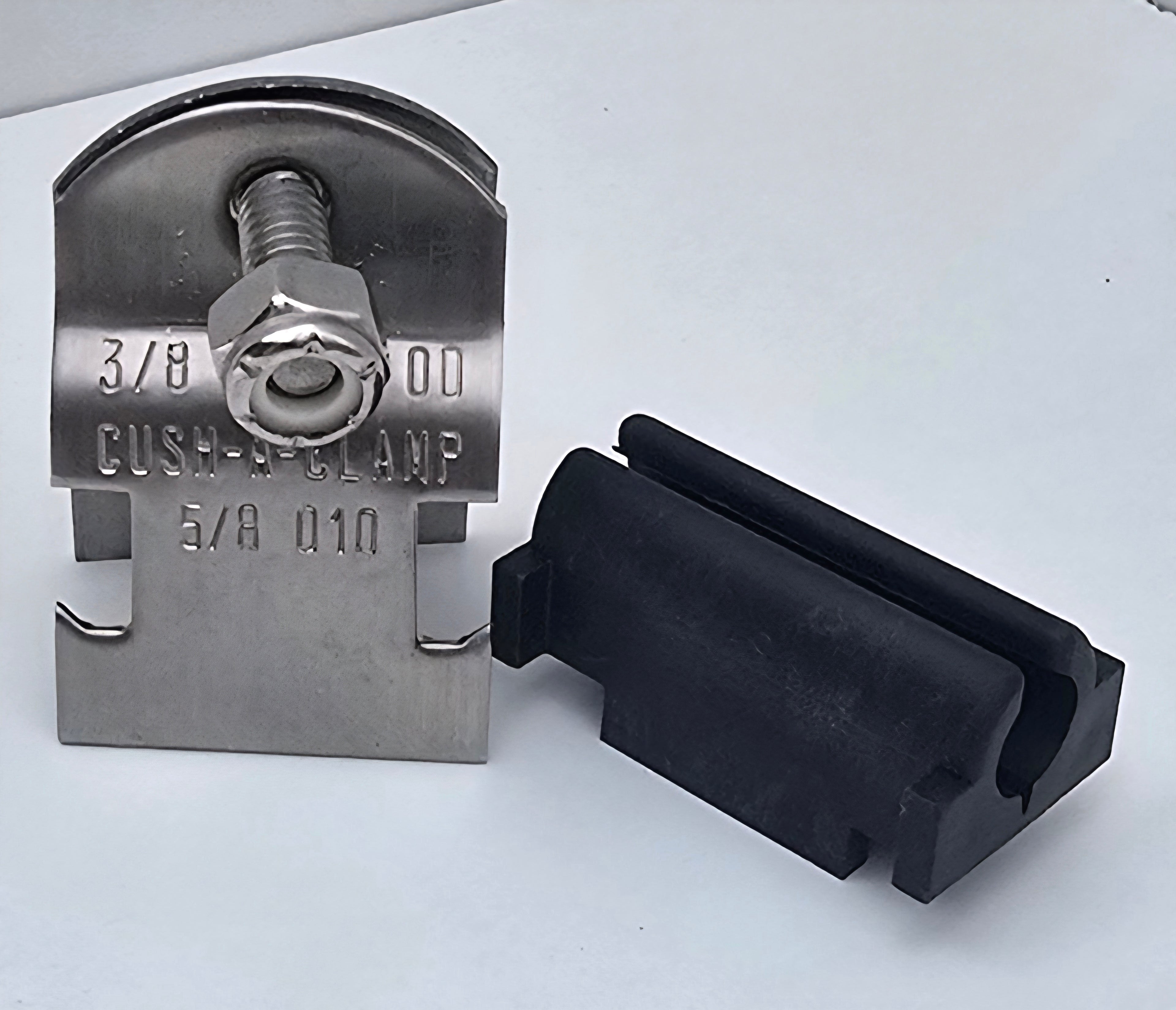 Stainless Steel 3/8" Cush Clamp for 3/8" tubing